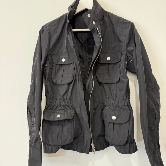 United Colors Of Benetton Black Utility Jacket Size 42 US 6 - Picture 6 of 17